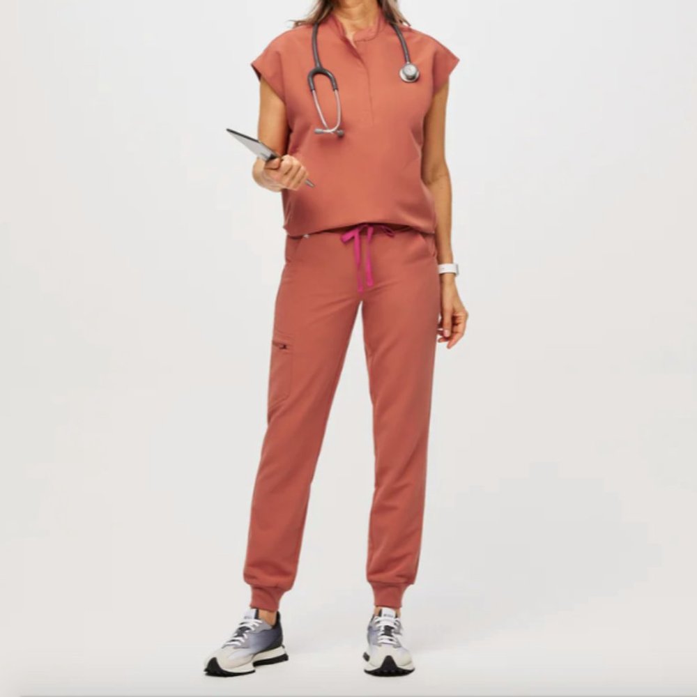 FIGS Terracotta Zamora Jogger Scrub pants only